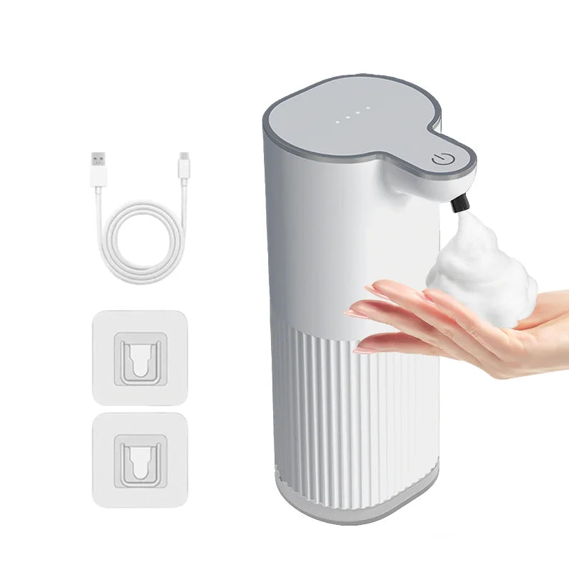 360ML Countertop Or Wall-Mounted IPX5 Waterproof 4-Levels Adjustable Foam/Gels Electric Infrared Automatic Sensor Soap Dispenser