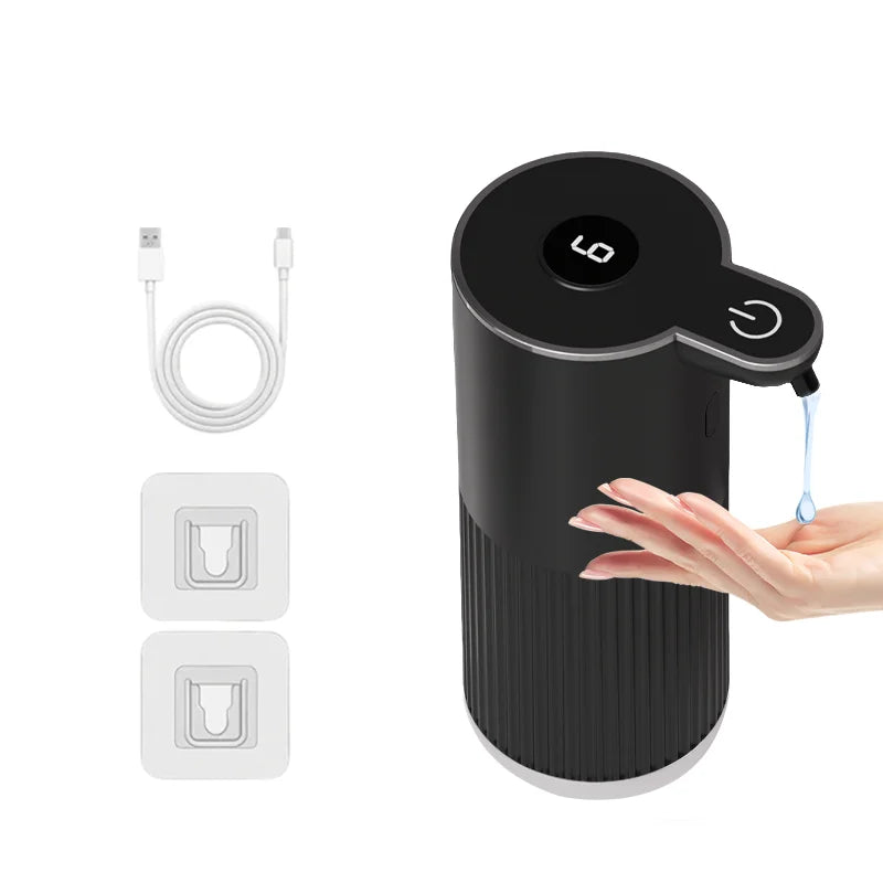 360ML Countertop Or Wall-Mounted IPX5 Waterproof 4-Levels Adjustable Foam/Gels Electric Infrared Automatic Sensor Soap Dispenser