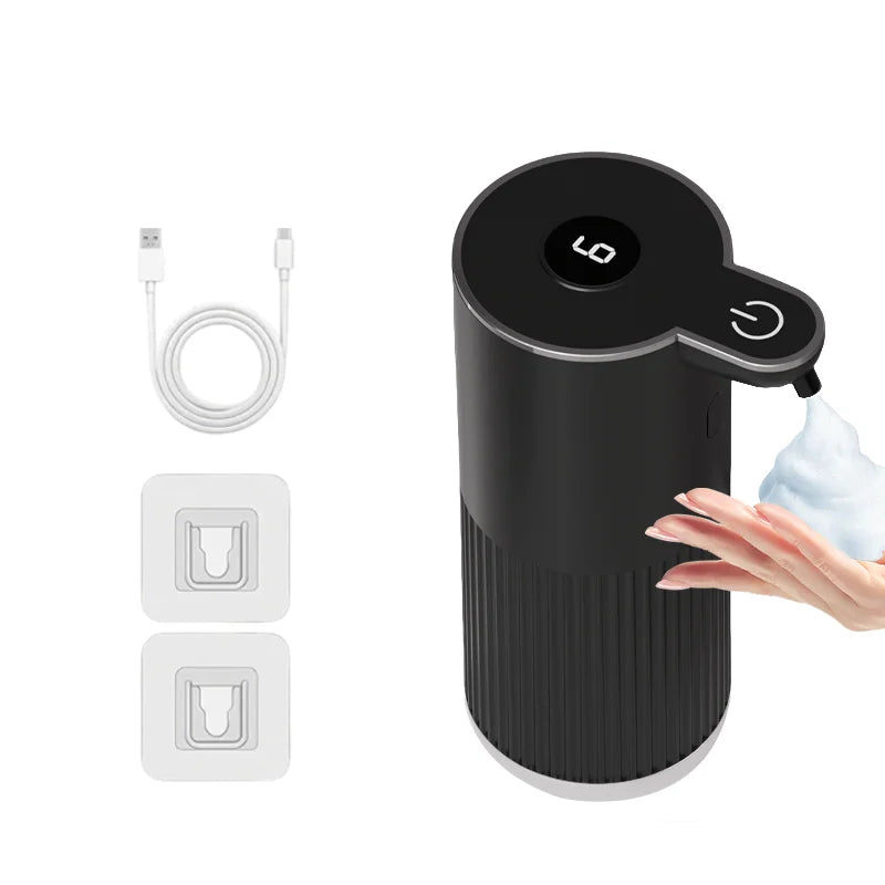 360ML Countertop Or Wall-Mounted IPX5 Waterproof 4-Levels Adjustable Foam/Gels Electric Infrared Automatic Sensor Soap Dispenser