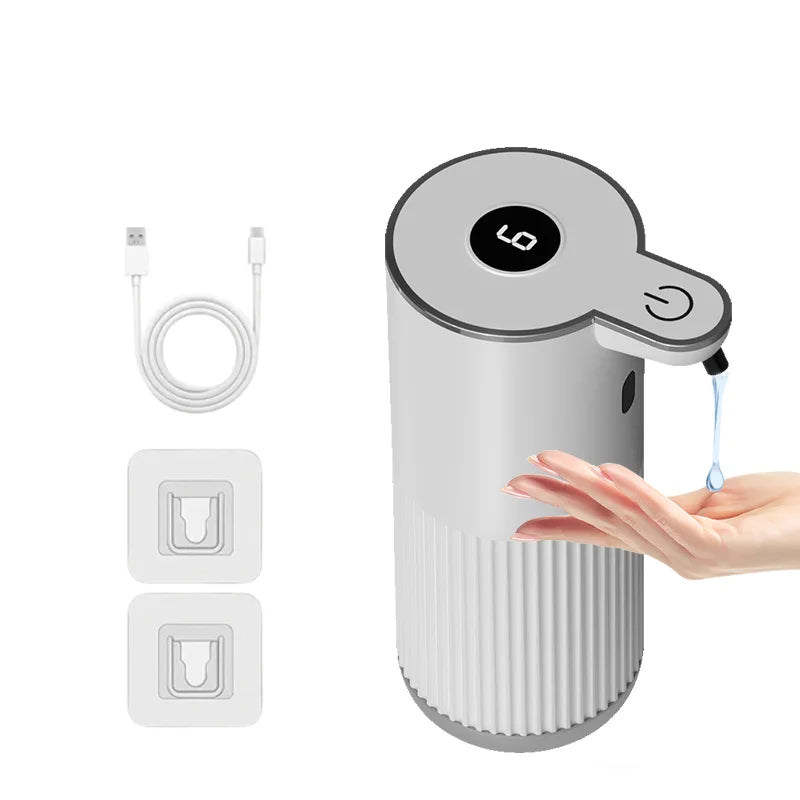 360ML Countertop Or Wall-Mounted IPX5 Waterproof 4-Levels Adjustable Foam/Gels Electric Infrared Automatic Sensor Soap Dispenser