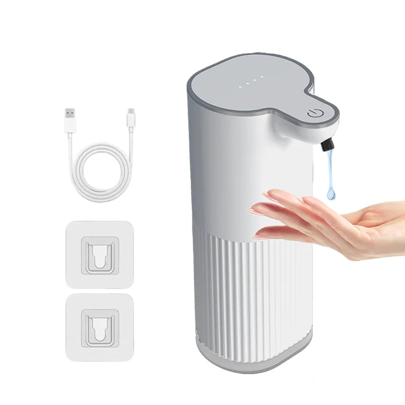 360ML Countertop Or Wall-Mounted IPX5 Waterproof 4-Levels Adjustable Foam/Gels Electric Infrared Automatic Sensor Soap Dispenser