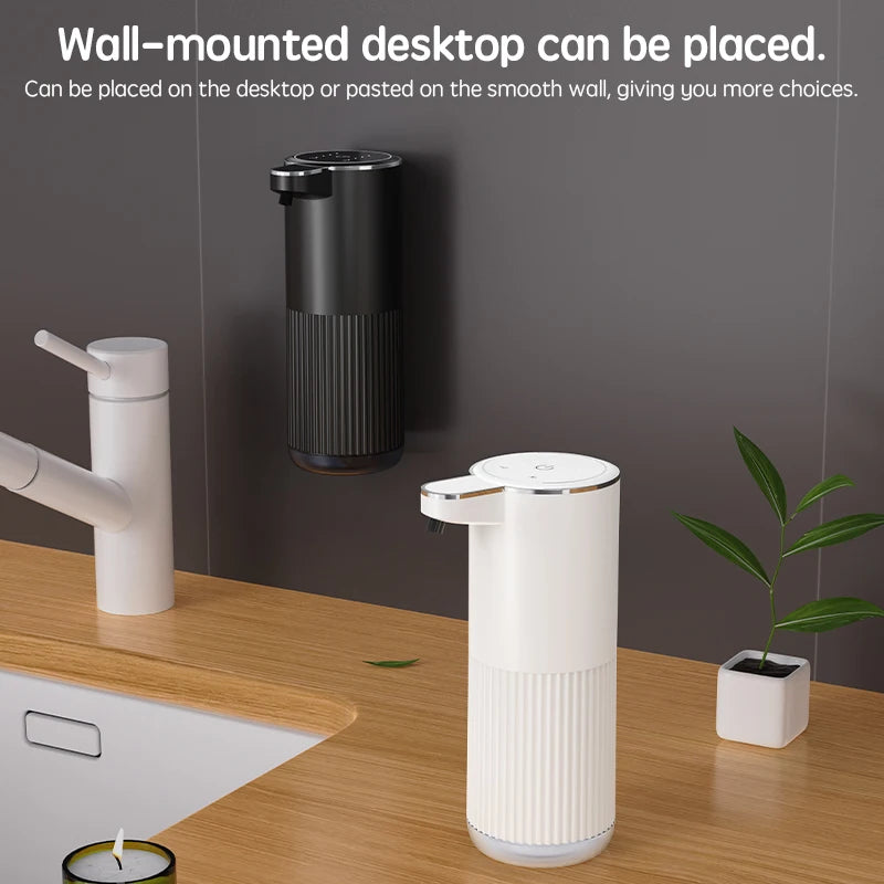 360ML Countertop Or Wall-Mounted IPX5 Waterproof 4-Levels Adjustable Foam/Gels Electric Infrared Automatic Sensor Soap Dispenser