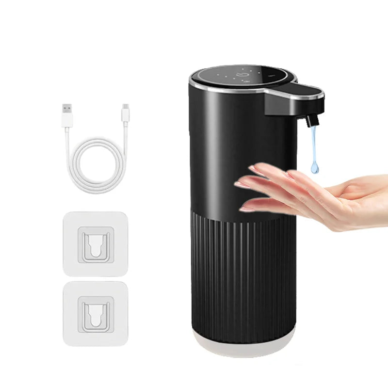360ML Countertop Or Wall-Mounted IPX5 Waterproof 4-Levels Adjustable Foam/Gels Electric Infrared Automatic Sensor Soap Dispenser