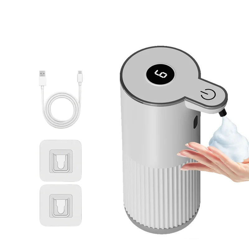 360ML Countertop Or Wall-Mounted IPX5 Waterproof 4-Levels Adjustable Foam/Gels Electric Infrared Automatic Sensor Soap Dispenser